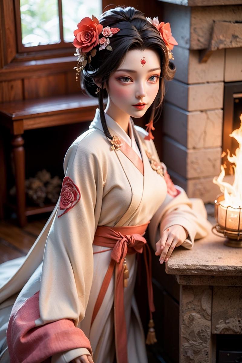 02895-866574139-niantu,sunshangxiang, rose, red rose, flower, hair ornament, red flower, 1girl, fire, blue eyes, hair flower, fireplace, letterb.png